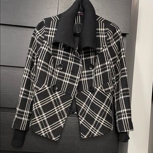 Black Plaid Coat
